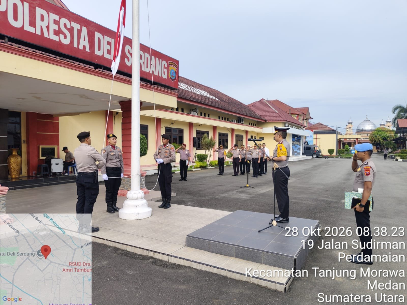 Kapolresta Deli Serdang Pimpin Upacara Hari Sumpah Pemuda ke-98, Tekankan Generasi Patriotik, Gigih, dan Berempati