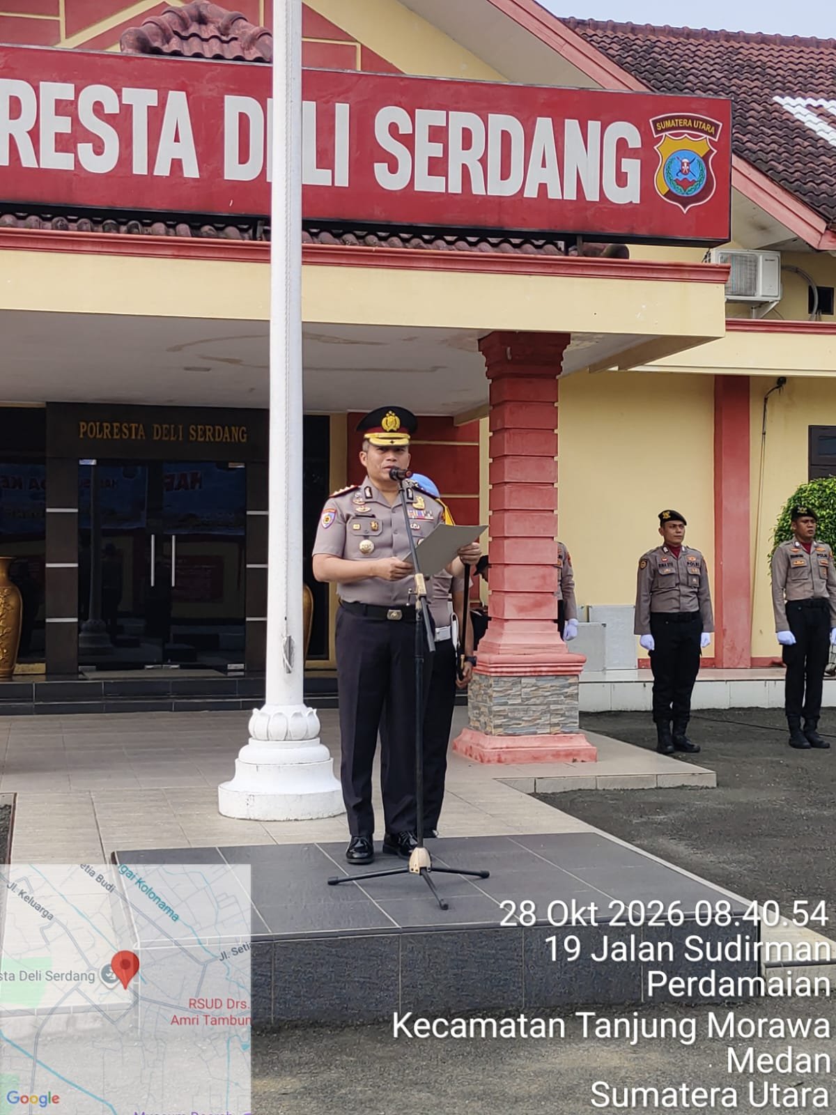 Kapolresta Deli Serdang Pimpin Upacara Hari Sumpah Pemuda ke-98, Tekankan Generasi Patriotik, Gigih, dan Berempati
