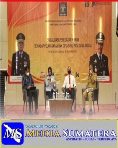 Sosialisasi Tentang Penegakan Hukum Terhadap Pelanggaran Hak Cipta Buku, Kemenkumham Sumsel Ajak Masyarakat Tingkatkan Kesadaran KI