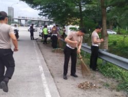 Dukung F1 H2O Danau Toba, Polresta Deli Serdang Kurve Kebersihan Bandara Kuala Namu