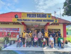 Polsek Galang Polresta Deli Serdang Bagikan Bansos Kepada Masyarakat