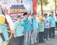BAKORNAS GMDM DPD PROVINSI JAWA TIMUR GELAR JATIM BERSINAR MERDEKA TANPA NARKOBA RATUSAN PELAJAR DAN KOMUNITAS BERPERAN SERTA.