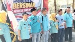 BAKORNAS GMDM DPD PROVINSI JAWA TIMUR GELAR JATIM BERSINAR MERDEKA TANPA NARKOBA RATUSAN PELAJAR DAN KOMUNITAS BERPERAN SERTA.