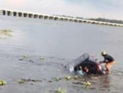 Mobil Minibus Nyemplung di Tanjung Senai, Ogan Ilir, Saksi Mata Ungkap Kronologi Kejadian