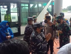 Polresta Deli Serdang Dan TNI Pam Kedatangan KASAL Di Bandara Kuala Namu