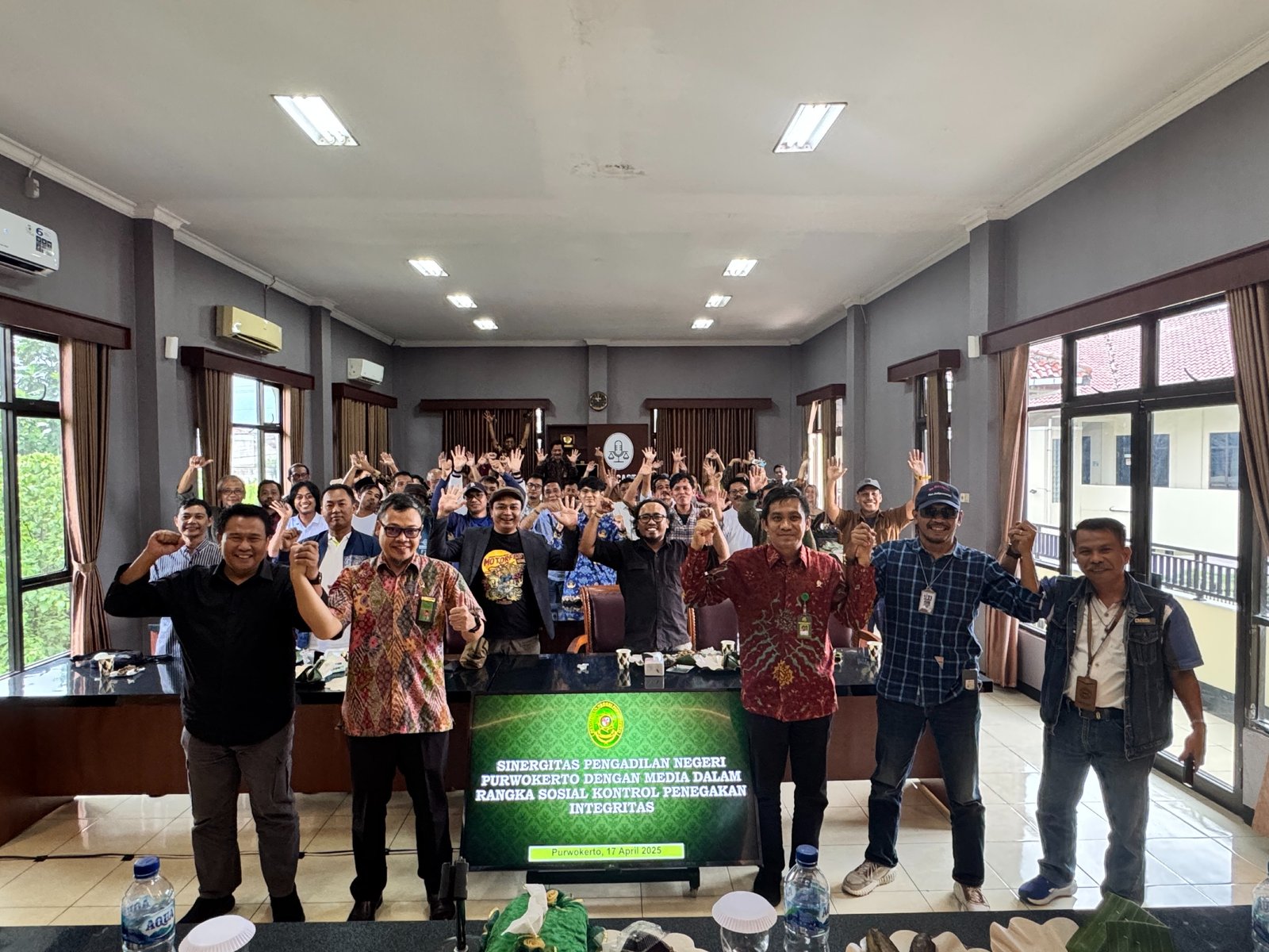 Tegakkan Integritas, PN Purwokerto Jalin Sinergitas dengan Wartawan