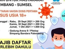Tempat Daftar Vaksinasi Dosis Pertama dari PSMTI Sumsel